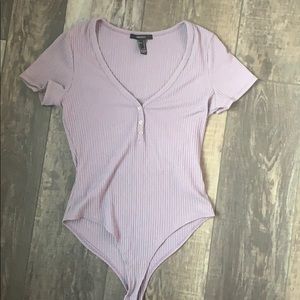 light purple body suit